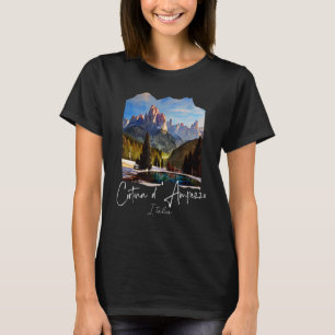Camiseta Pintura de Cortina d'Ampezzo Dolomiti Cortina d'Am