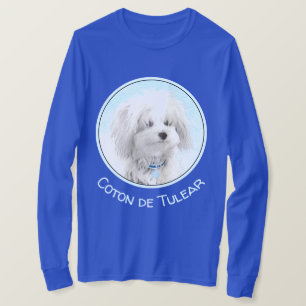 Camiseta Pintura de Coton de Tulear - Arte de perro origina