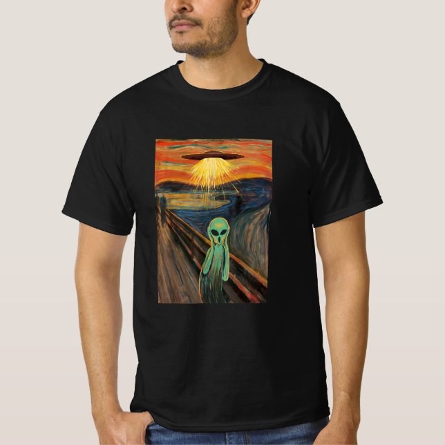Camiseta Pintura de crema alienígena (Anverso)