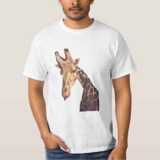 Camiseta Pintura de cuadros de la cabeza de jirafa