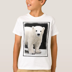 Camiseta Pintura de Cubo de Oso Polar - Arte de Vida Silves