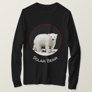 Camiseta Pintura de Cubo de Oso Polar - Arte de Vida Silves