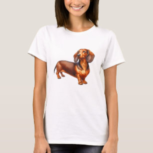 Camiseta Pintura de Dachshund - Paintin acuarela de perro d