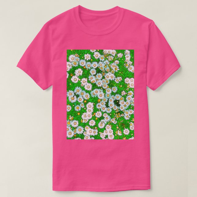 Camiseta Pintura de Daisies (Diseño del anverso)