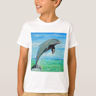 Camiseta Pintura de delfines