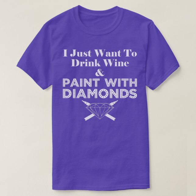 Camiseta Pintura De Diamantes Y Elaboración De Vinos (Diseño del anverso)