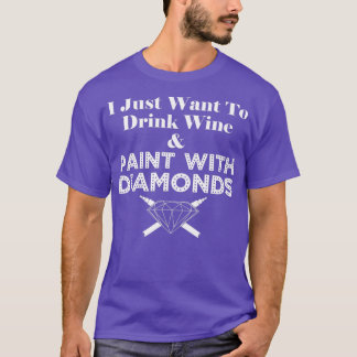 Camiseta Pintura De Diamantes Y Elaboración De Vinos