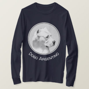 Camiseta Pintura de Dogo Argentino - Arte original del perr