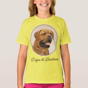 Camiseta Pintura de Dogue de Burdeos - Arte de perro origin