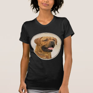 Camiseta Pintura de Dogue de Burdeos - Arte de perro origin