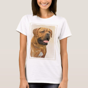 Camiseta Pintura de Dogue de Burdeos - Arte de perro origin