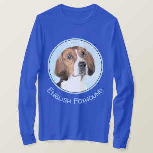Camiseta Pintura de English Foxhound - Arte de Perro Origin