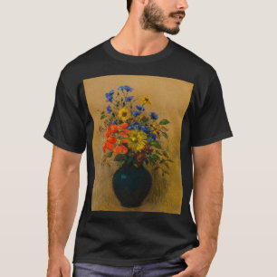 Camiseta Pintura de época Flores silvestres