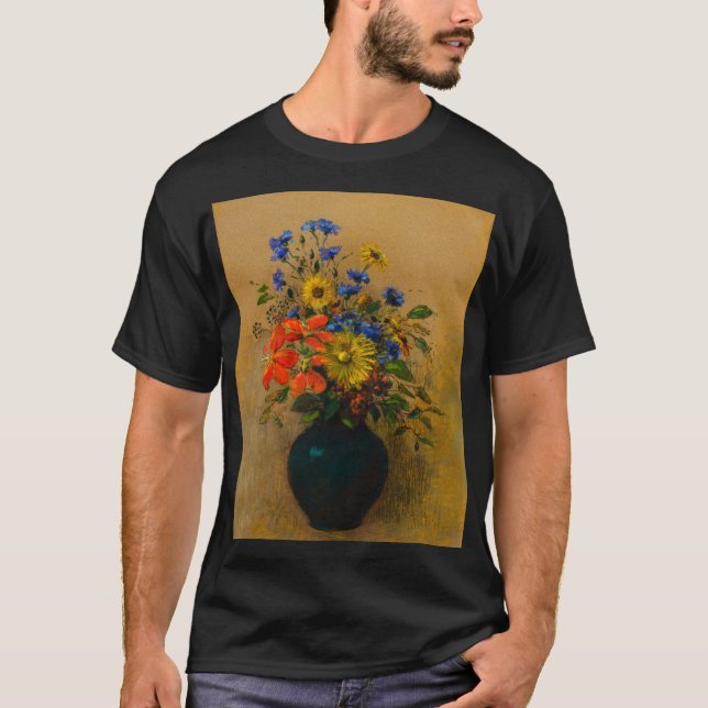 Camiseta Pintura de época Flores silvestres (Anverso)