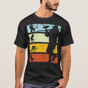 Camiseta Pintura de época para jugador de bola de pintas