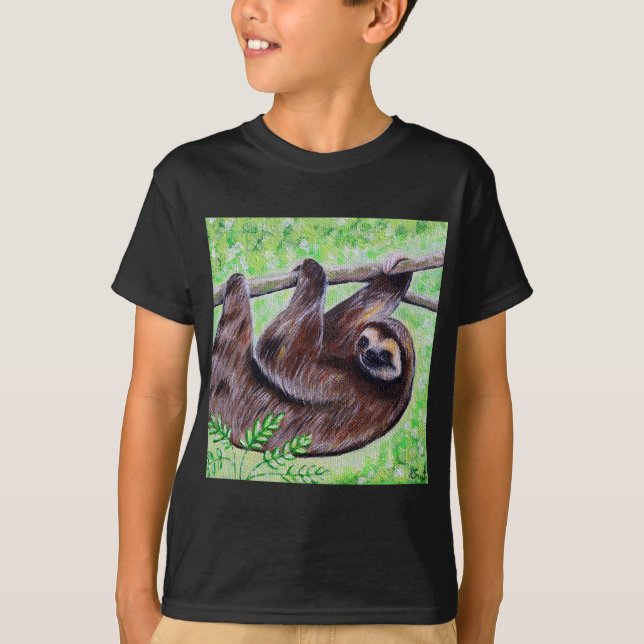 Camiseta Pintura de eslogan (Anverso)