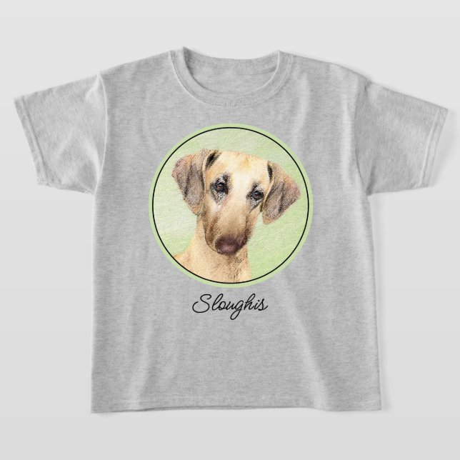 Camiseta Pintura de eslúpulos - Arte de perro original lind (Distribución)