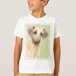 Camiseta Pintura de eslúpulos - Arte de perro original lind