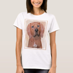 Camiseta Pintura de esquinas rojas - Arte de perros origina