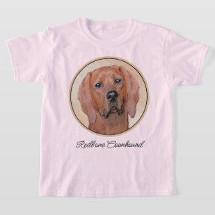 Camiseta Pintura de esquinas rojas - Arte de perros origina