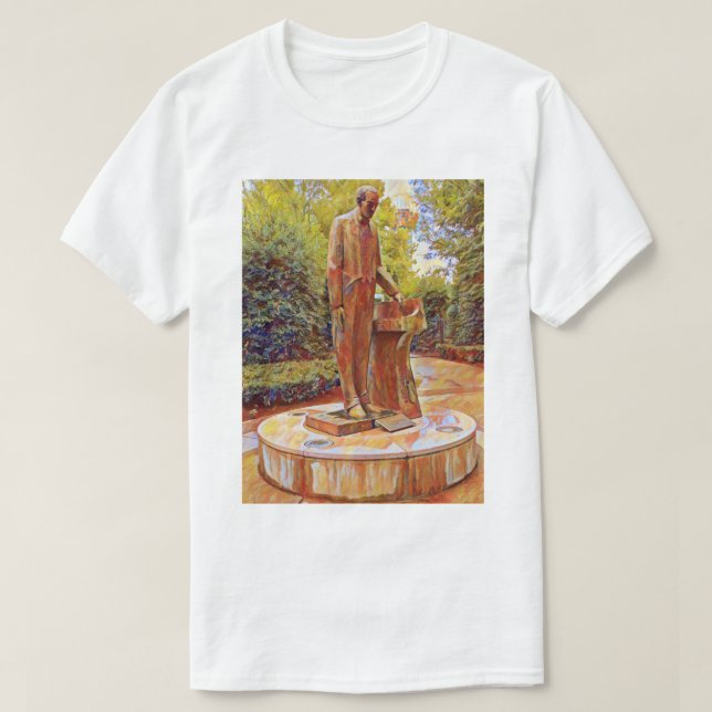 Camiseta Pintura de estatua de Sergei Rachmaninoff en Knoxv (Diseño del anverso)