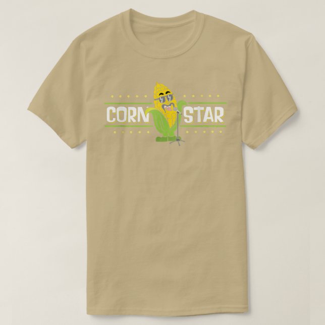 Camiseta Pintura De Estrella De Maíz Para Un Agricultor De  (Diseño del anverso)