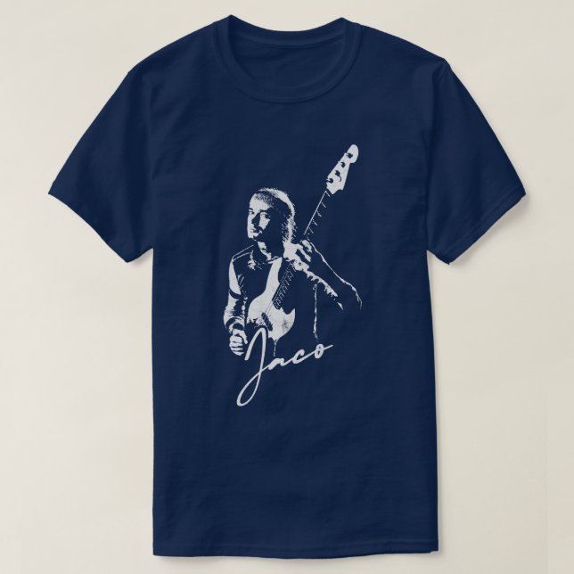 Camiseta Pintura de fans del Jaco Pastorius (Diseño del anverso)