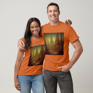 Camiseta Pintura de fantasía 9 - Ciudad abandonada