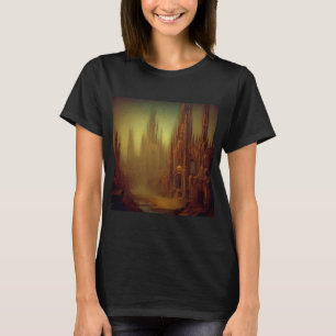 Camiseta Pintura de fantasía 9 - Ciudad abandonada