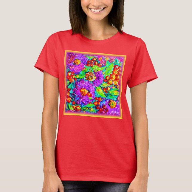Camiseta Pintura de flores de primavera. ¡Hazte con una en  (Anverso)