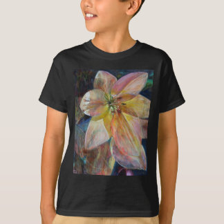 Camiseta Pintura de flores "translucencia"