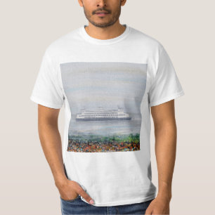 Camiseta Pintura de Foggy Ferry