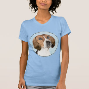 Camiseta Pintura de Foxhound inglesa - Arte Perro Original 