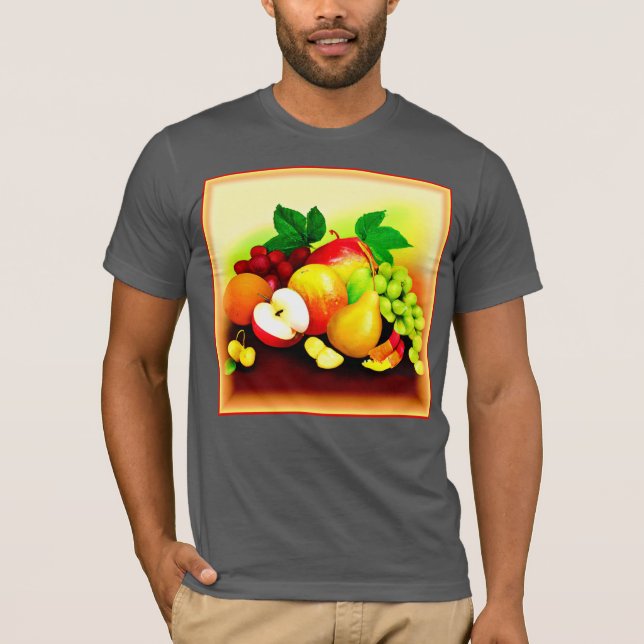 Camiseta Pintura De Frutas Tropicales. ¡Hazte con una en Za (Anverso)