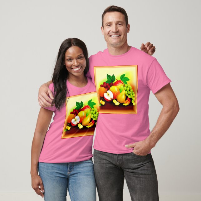 Camiseta Pintura De Frutas Tropicales. ¡Hazte con una en Za (Unisexo)