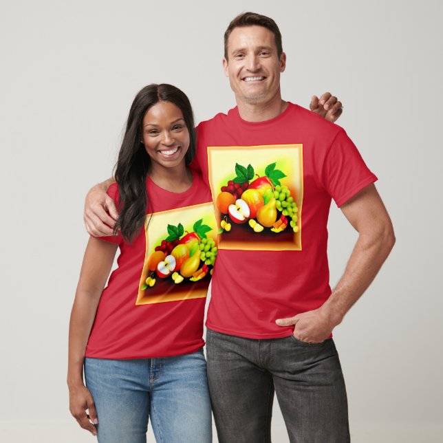 Camiseta Pintura De Frutas Tropicales. ¡Hazte con una en Za (Unisexo)