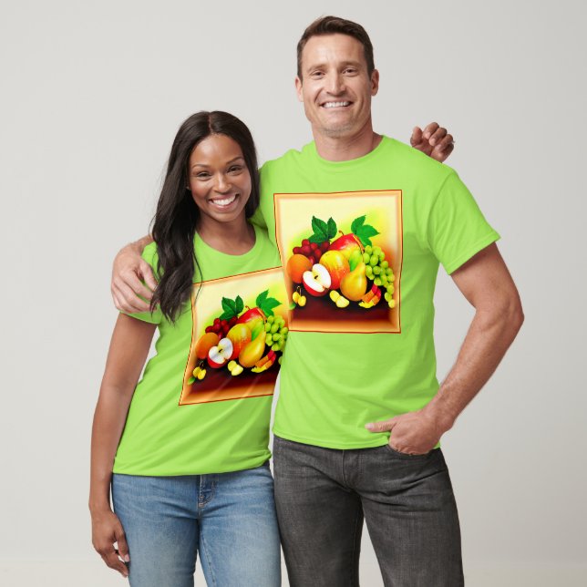 Camiseta Pintura De Frutas Tropicales. ¡Hazte con una en Za (Unisexo)