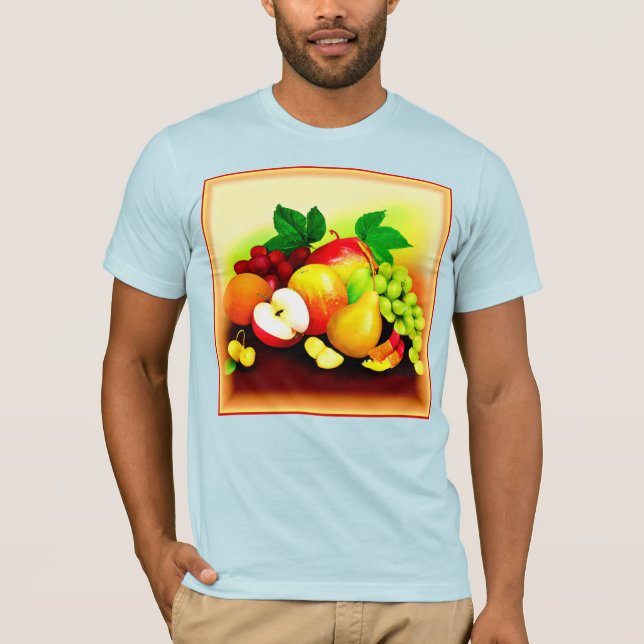 Camiseta Pintura De Frutas Tropicales. ¡Hazte con una en Za (Anverso)
