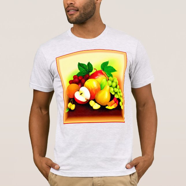 Camiseta Pintura De Frutas Tropicales. ¡Hazte con una en Za (Anverso)