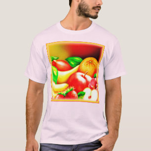 Camiseta Pintura de Frutas Tropicales Hermosas. Comprar Aho