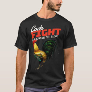 Camiseta Pintura de gallo antiguo