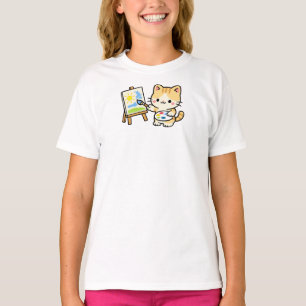 Camiseta Pintura de Gato