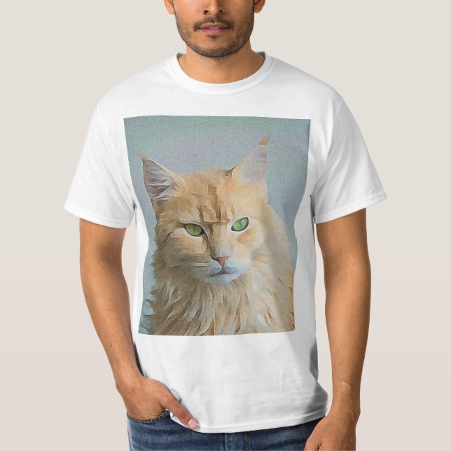 Camiseta Pintura de gato de bonito | Mejor regalo para los  (Anverso)