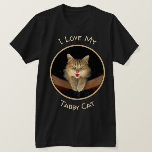 Camiseta Pintura de gato loco - Arte de gato original lindo