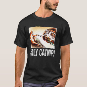 Camiseta Pintura de gato sagrado de hierba gatera Parodia p