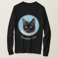 Pintura de gatos siamesa - Arte de gatos original