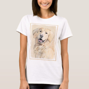 Camiseta Pintura de Golden Retriever - Cute original Dog Ar
