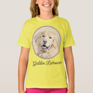 Camiseta Pintura de Golden Retriever - Cute original Dog Ar