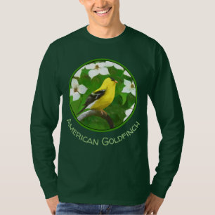 Camiseta Pintura de Goldfinch - Arte de Perro Original.
