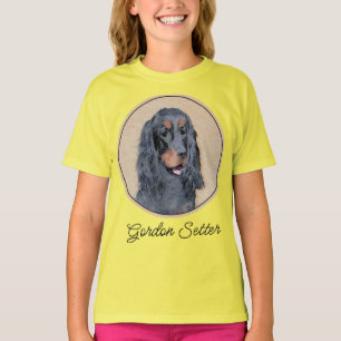 Camiseta Pintura de Gordon Setter - Cute original Perro Art